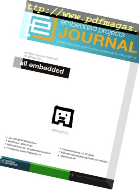embedded projects Journal – Issue 16, 2013 Cover