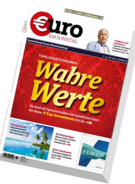 Euro am Sonntag – 6. Mai 2018 Cover