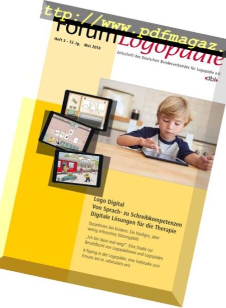 Forum Logopadie – Mai 2018 Cover