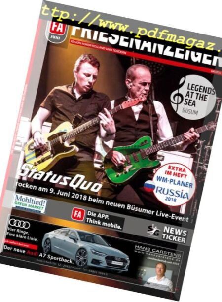 Friesenanzeiger – Juni 2018 Cover