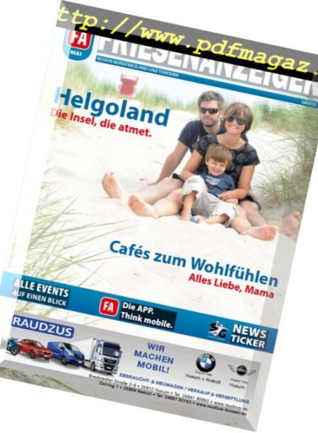 Friesenanzeiger – Mai 2018 Cover
