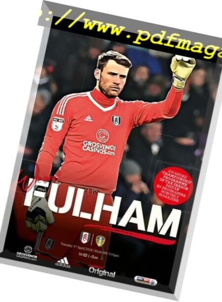 Fulham FC – 1 April 2018 Cover