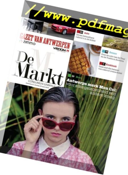 Gazet van Antwerpen De Markt – 21 april 2018 Cover