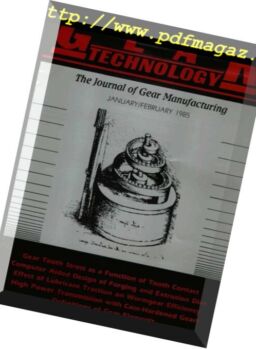 Gear Technology – January-February 1985