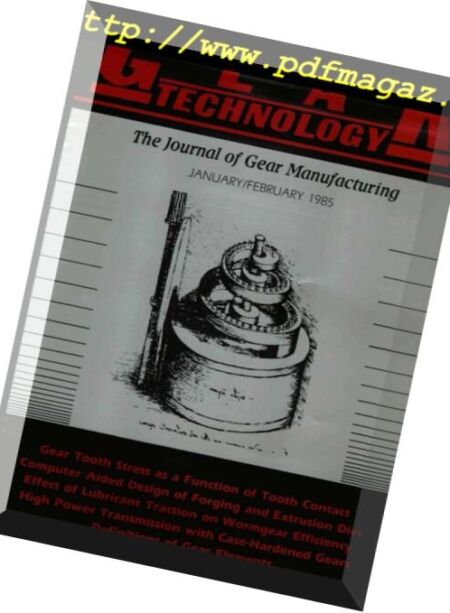 Gear Technology – January-February 1985 Cover
