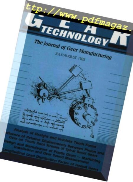 Gear Technology – July-August 1985 Cover
