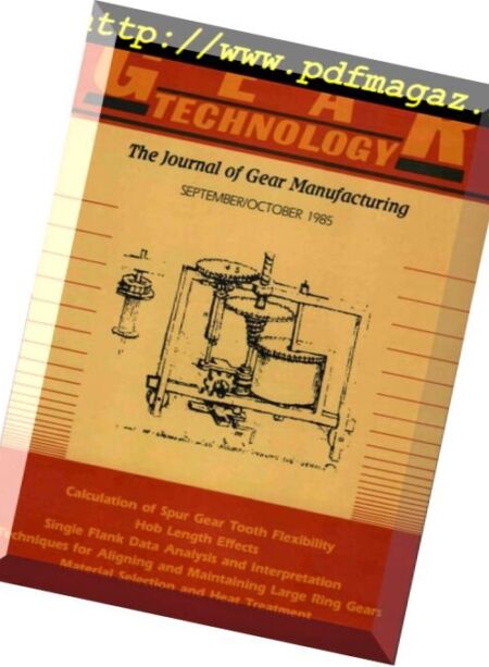 Gear Technology – September-October 1985 Cover