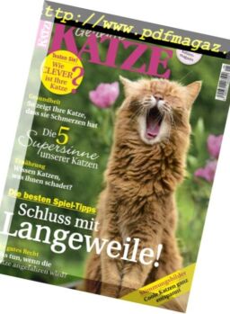 Geliebte Katze – Mai 2018