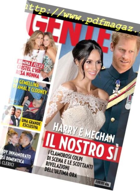 Gente Italia – 26 maggio 2018 Cover