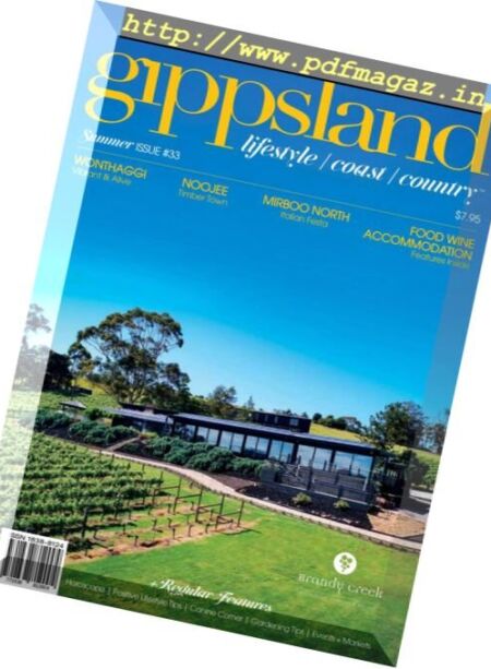 Gippsland the Lifestyle – Summer 2018 Cover