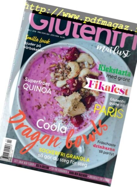Glutenfri Matlust – april 2018 Cover