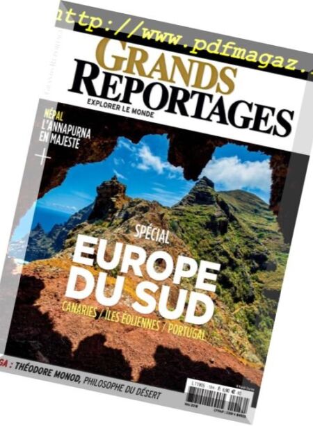 Grands Reportages – mai 2018 Cover