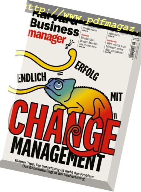 Harvard Business Manager – Juni 2018 Cover