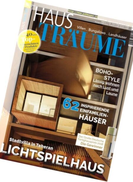 HausTraume – Nr. 1, 2018 Cover