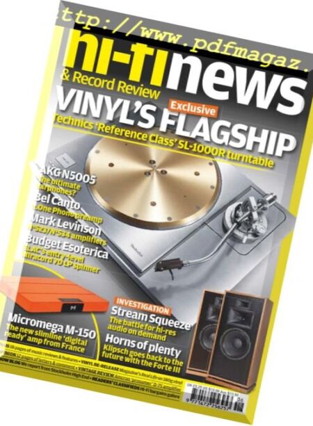 Hi-Fi News – June 2018 Cover