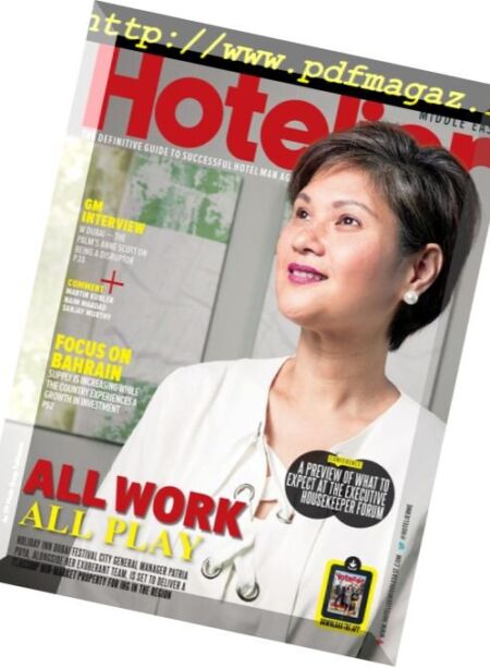 Hotelier Middle East – May 2018 Cover
