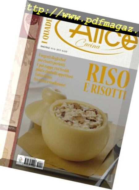I Quaderni di Alice Cucina – N 16 2013 Cover