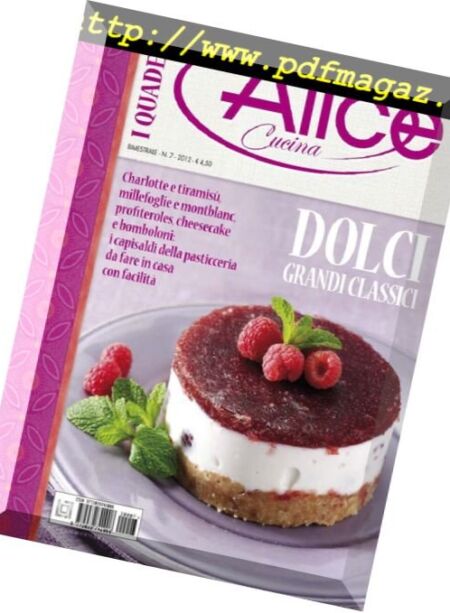 I Quaderni di Alice Cucina – N 7 2012 Cover
