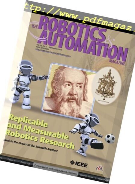 IEEE Robotics Automation Magazine – September 2015 Cover