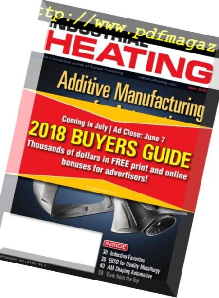 Industrial Heating – May 2018 Cover