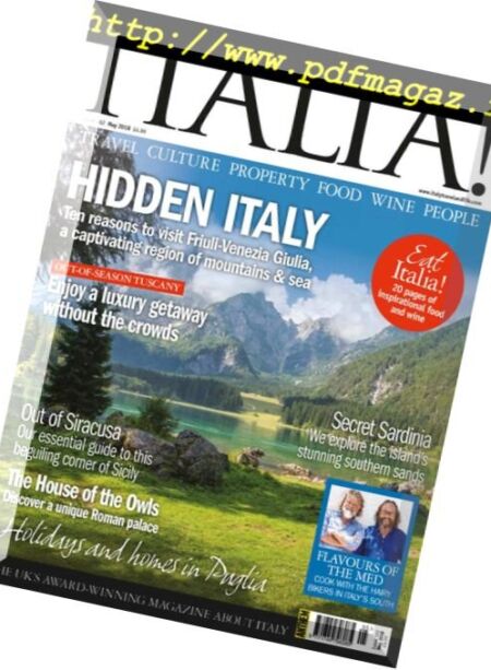 Italia! Magazine – May 2018 Cover