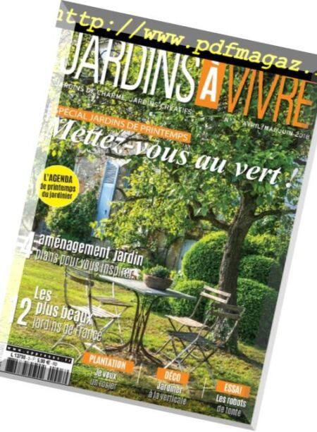 Jardins a Vivre – 21 mars 2018 Cover