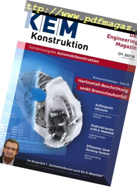 KEM Konstruktion – Sonderheft Automobilkonstruktion – Nr.1 2018 Cover
