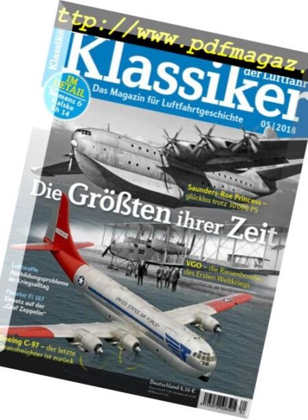 Klassiker der Luftfahrt – Mai 2018 Cover