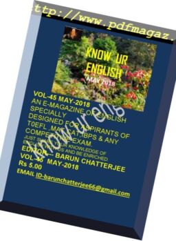 Know Ur English – May 2018