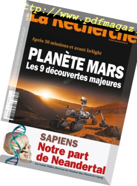 La Recherche – Mai 2018 Cover