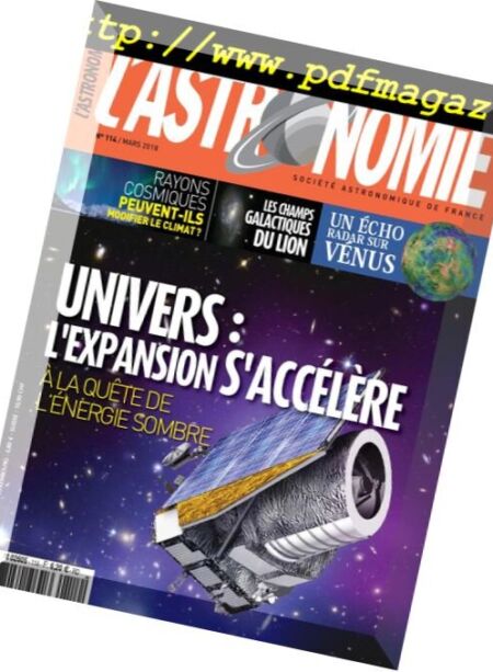 L’Astronomie – mars 2018 Cover