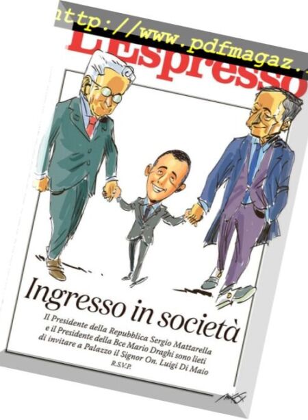 L’Espresso – 11 marzo 2018 Cover