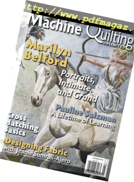 Machine Quilting Unlimited – May 2018 Cover
