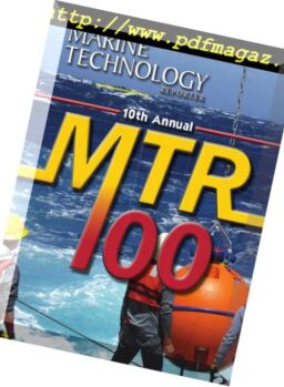 Marine Technology Reporter – August 2015