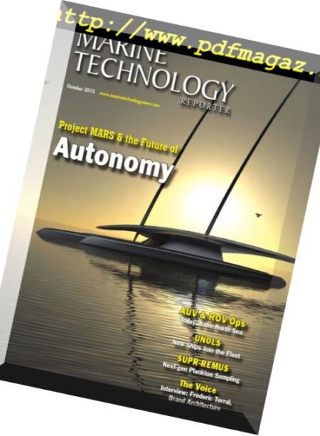 Marine Technology Reporter – October 2015 Cover