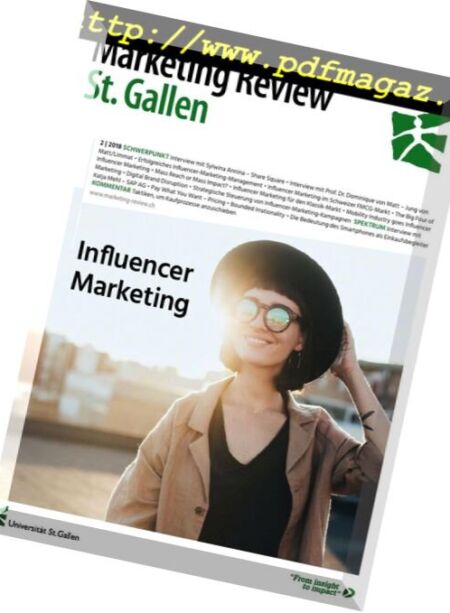 Marketing Review St.Gallen – Nr.2 2018 Cover