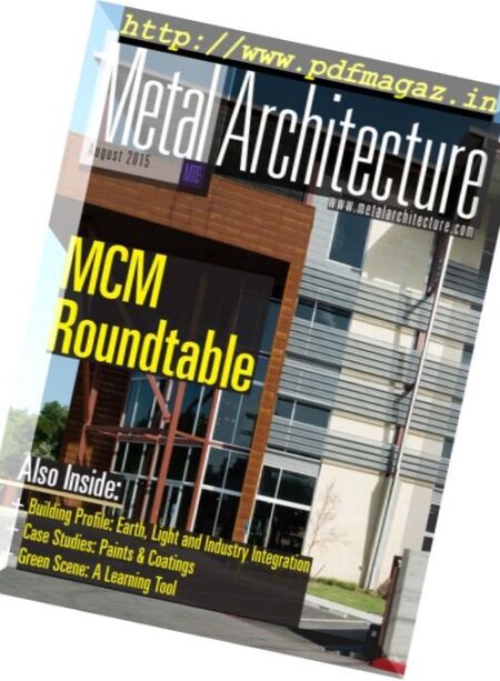 Metal Architecture – August 2015 Cover