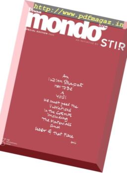 mondo-arc India – March-April 2018