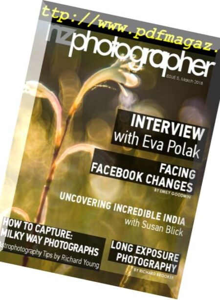 NZ Photographer – March 2018 Cover