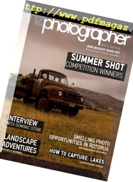 NZPhotographer – April 2018 Cover