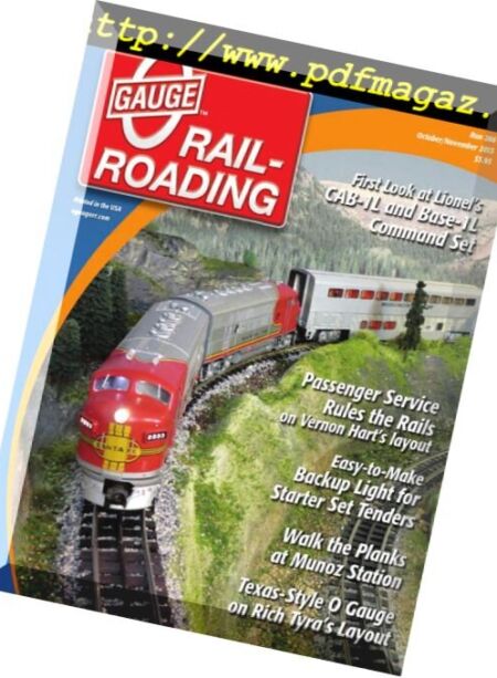 O Gauge Railroading – October-November 201 Cover
