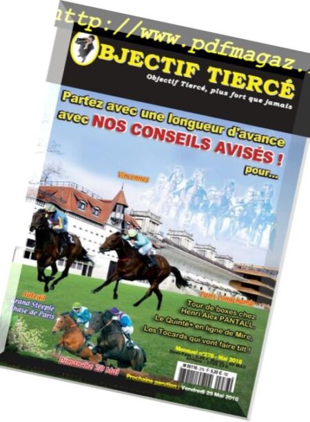 Objectif Tierce – mai 2018 Cover