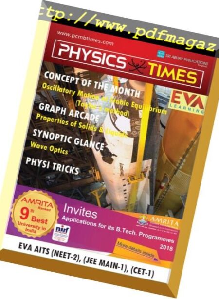 PHYSICS TIMES – February 2018 Cover