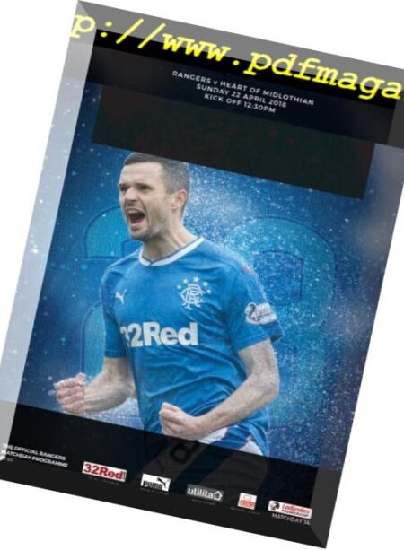 Rangers Football Club Matchday Programme – 21 April 2018 Cover