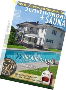 Schwimmbad + Sauna – Mai-Juni 2018