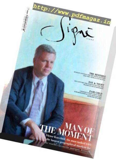 Signe Magazine – Edition 30 2018 Cover