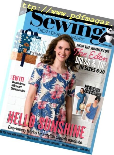 Simply Sewing – August 2018 Cover