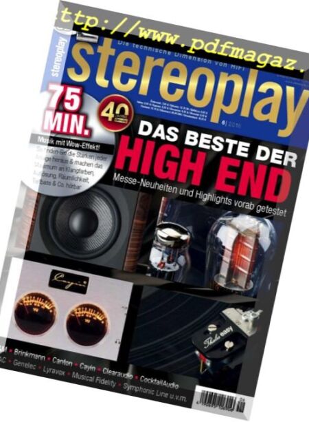 Stereoplay – Juni 2018 Cover