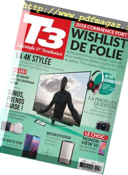 T3 France – avril 2018 Cover