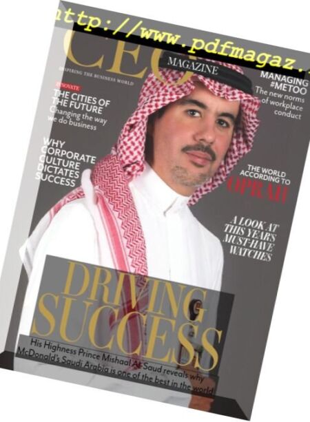 The CEO Magazine EMEA – April 2018 Cover